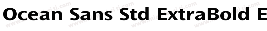 Ocean Sans Std ExtraBold Extended字体转换